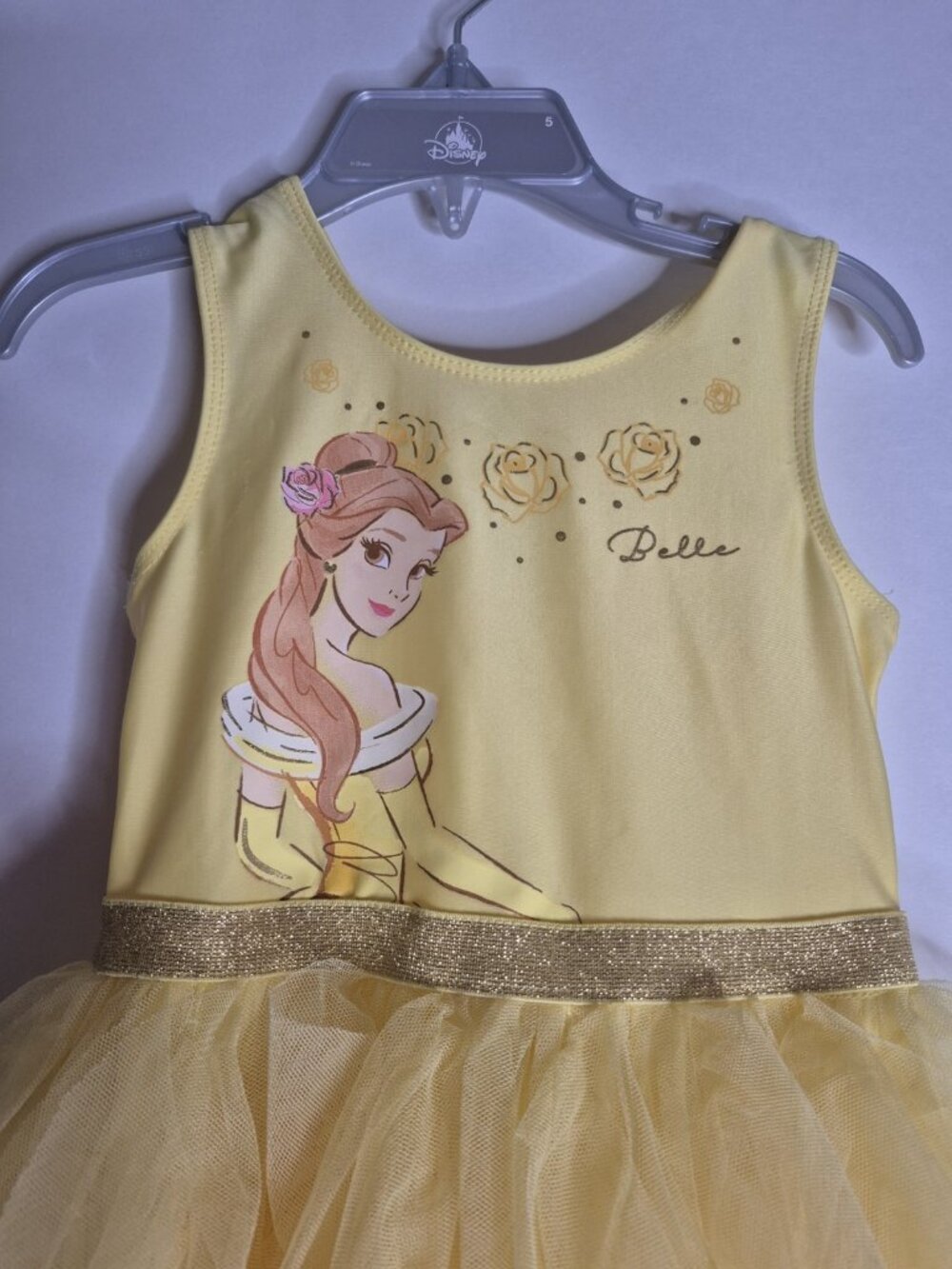 Disney Belle Beauty And The Beast Dress Costume Dress Up Sz 2T Toddler Tutu Girl - Picture 5 of 5